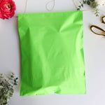 Lime green 10x13 poly mailer - set of 20