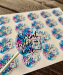 Scent with love 1.5 stickers - 20 stickers per sheet