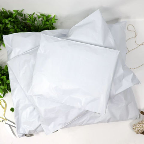 White recycled 24x36 poly mailer