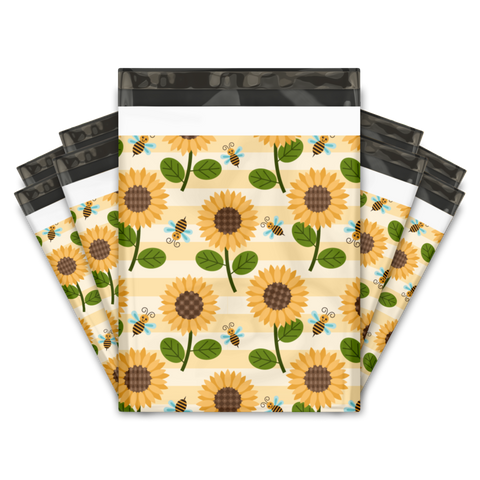 Sunflower 10x13 premium poly mailer - set of 10