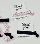 Cherry blossom assorted hair tie and card