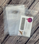 Frosted plastic merchandise bag 6x9 - set of 20