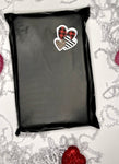 Stylish hearts 2” stickers - 16 stickers per sheet