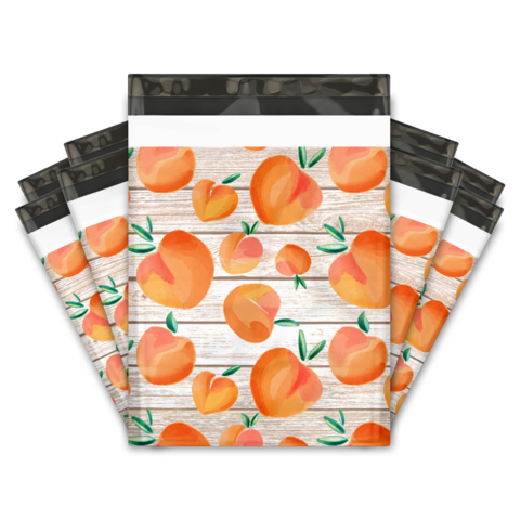 Peaches 10x13 premium poly mailer - set of 10