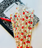 Teacher appreciation reusable 9” straw - individually packaged