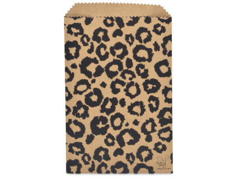 Leopard Paper Bags 6.25x9.25 - set of 10