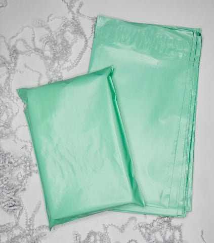 Mint green 6x9 poly mailer - set of 20