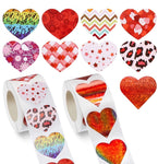 Valentines day 1.5 assorted stickers - set of 50