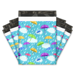 10x13 Colorful umbrellas premium poly mailer - set of 10
