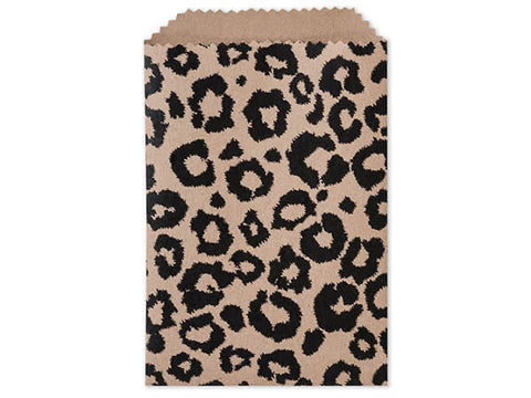 Leopard Paper Bags 4.75x6.75 - set of 10