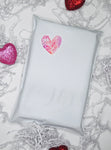 Valentine heart 1.5” stickers - 20 stickers per sheet