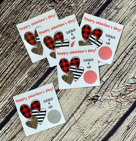 Valentine’s Day Scratch Cards - set of 20